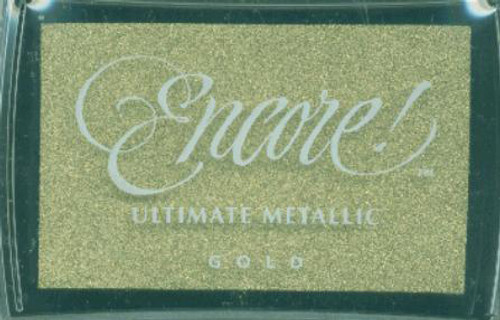 Encore Ultimate Metallic Ink Pad-Gold UM-10 - 712353600102