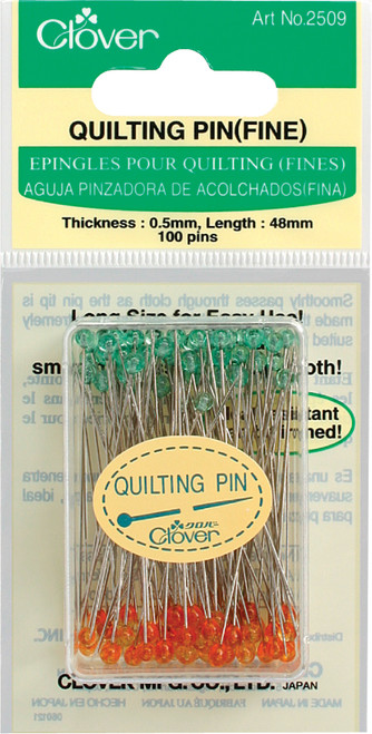 Clover Quilting Pins Fine-100/Pkg -Q2509 - 051221403026