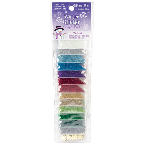 Sulyn Glitter Sample Pack 2g 14/Pkg-Winter - SULSMPK-50841 - 717968508416