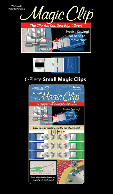 Taylor Seville Magic Clips 6/Pkg-Small 16039 - 766152016039