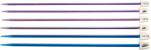Susan Bates Silvalume Single Point Knitting Needles 10" Set-Sizes 6 To 8 - 11191 Susan Bates Silvalume Single Point Knitting Needles 10" Set-Sizes 6 To 8 - 11191