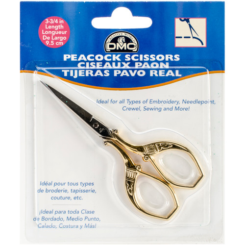 DMC Peacock Embroidery Scissors 3.75"- - 61253 - 077540100767
