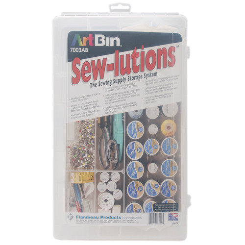 ArtBin Sew-Lutions Box-16.5"X9.75"X3.25" Translucent 7003AB - 071617070045