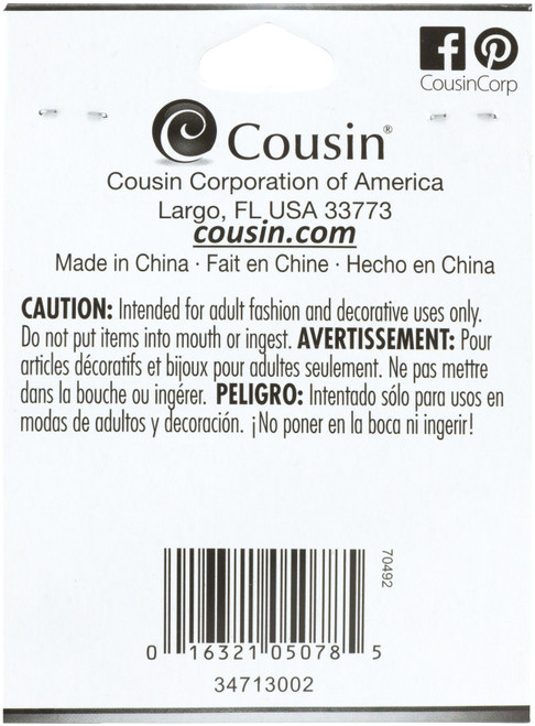 CousinDIY Jewelry Basics Glass Beads 4mm 300/Pkg-Black Opaque Round - 34713002 CousinDIY Jewelry Basics Glass Beads 4mm 300/Pkg-Black Opaque Round - 34713002