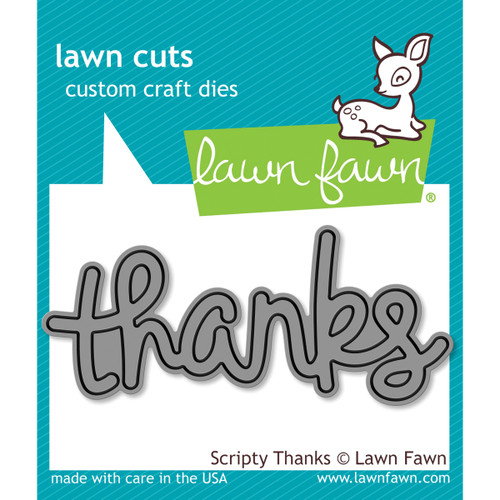 Lawn Cuts Custom Craft Die -Scripty Thanks LF690