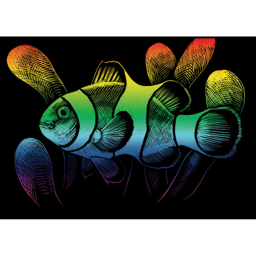 Royal & Langnickel(R) Rainbow Foil Engraving Art Kit 5"X7"-Clownfish - RAIMIN-107