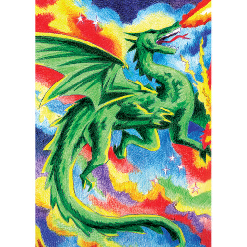 Royal & Langnickel(R) Mini Color Pencil By Number Kit 5"X7"-Dragon - CPNMIN-116 Royal & Langnickel(R) Mini Color Pencil By Number Kit 5"X7"-Dragon - CPNMIN-116