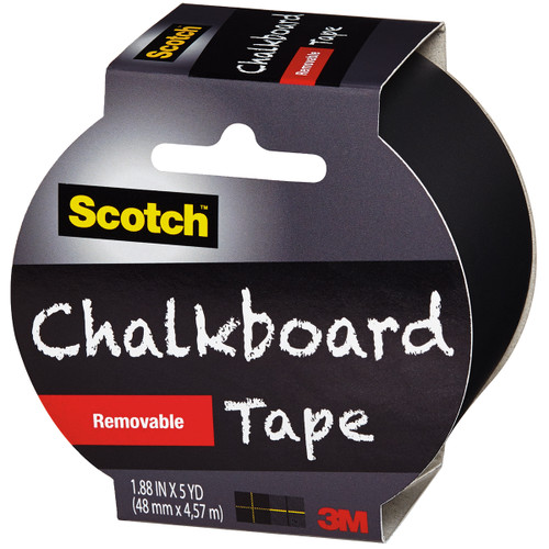 Scotch Chalkboard Tape-Black, 1.88"X5yd 1905R-CB