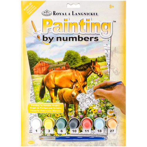Royal & Langnickel(R) Small Paint By Number Kit 8.75"X11.75"-Horse In Field - PJS-81 - 090672943330