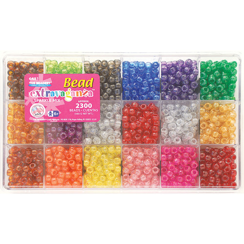The Beadery Bead Extravaganza Bead Box Kit 19.75oz-All Sparkle - B6481 - 045155916998
