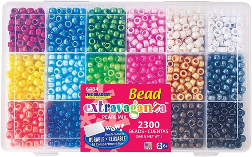 The Beadery Bead Extravaganza Bead Box Kit 19.75oz-Pearl - B6484 - 045155918909