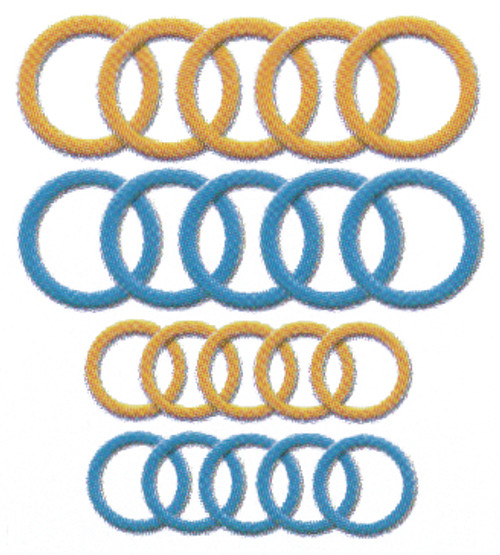 Clover Soft Stitch Jumbo Ring Markers-20/Pkg - 3108