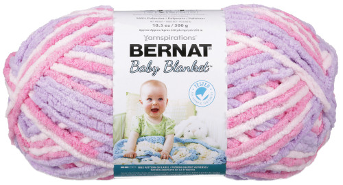 Bernat Baby Blanket Big Ball Yarn-Pretty Girl - 161104-4321 - 057355391574