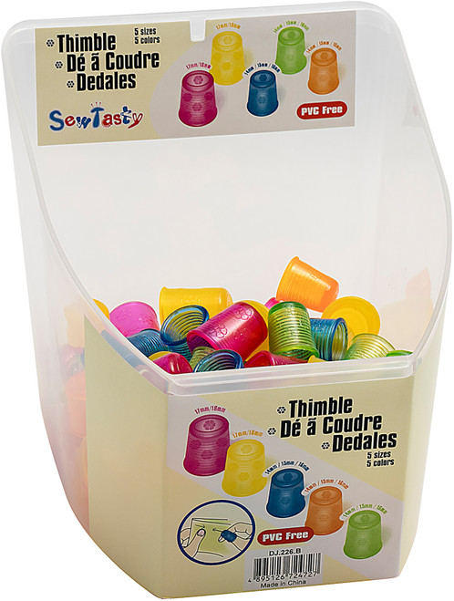 Tacony Stitcher's Thimbles 100pc Display-Assorted Colors - DJ226BA - 48951267247274895126724727