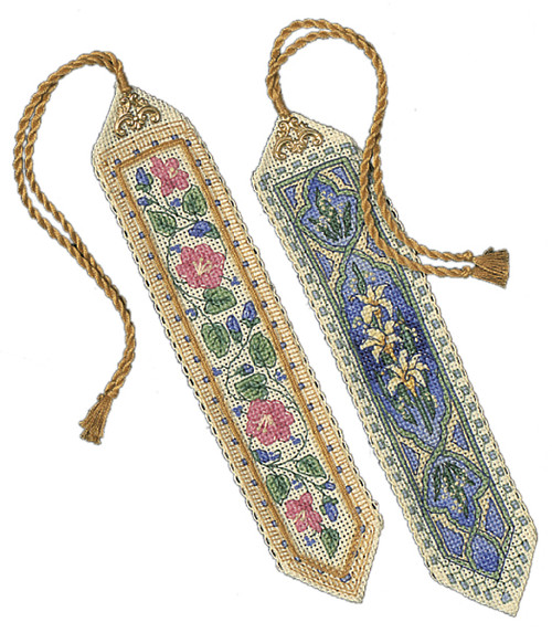 Dimensions Gold Collection Counted Cross Stitch Kit 9" 2/Pkg-Bookmarks (14 Count) - 6783 - 088677067830