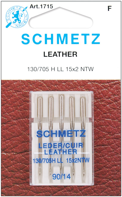 Schmetz Leather Machine Needles-Size 14/90 5/Pkg - 1715 - 036346317151