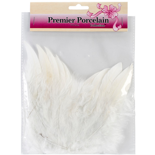 Feather Angel Wings 6"X5.5"-White -MD10913 - 684653109138