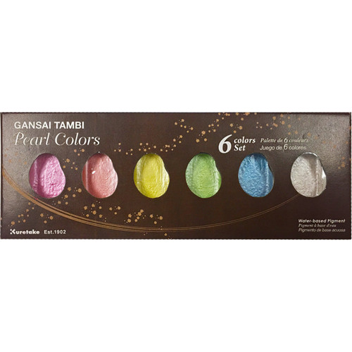 Kuretake Gansai Tambi 6 Color Set-Pearl Colors - MC20PC6V - 4901427286267 Kuretake Gansai Tambi 6 Color Set-Pearl Colors - MC20PC6V - 4901427286267