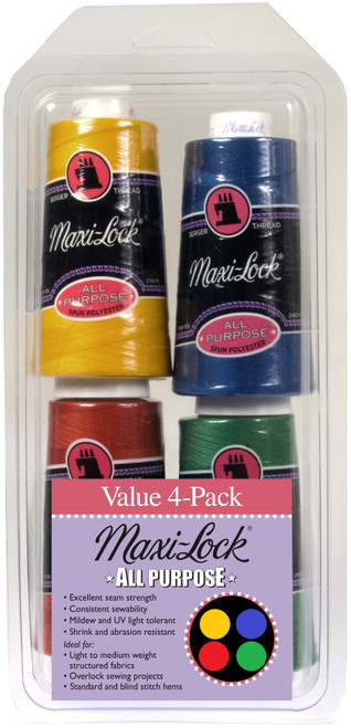 Maxi-Lock All Purpose Value Pack 4/Pkg-Brights - GGM-522 - 036771771610 Maxi-Lock All Purpose Value Pack 4/Pkg-Brights - GGM-522 - 036771771610
