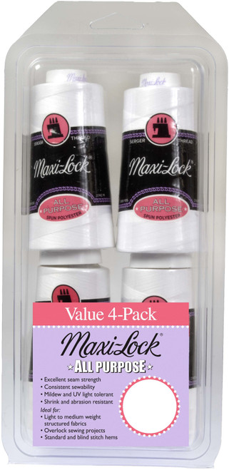 Maxi-Lock All Purpose Value Pack 4/Pkg-White - GGM-520 - 036771771627