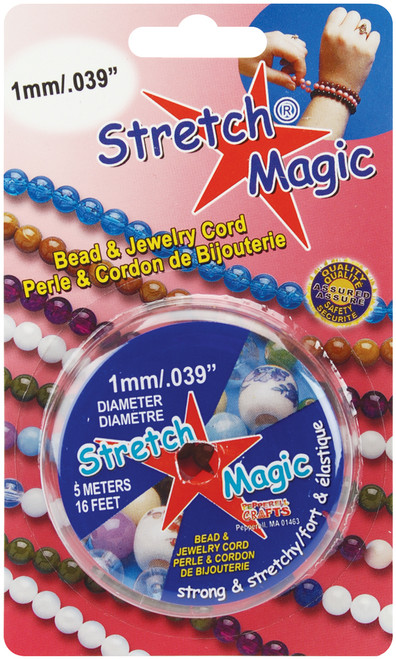 Stretch Magic Bead & Jewelry Cord 1mmX5m-Pearl SMJ-2-5 - 725879206420