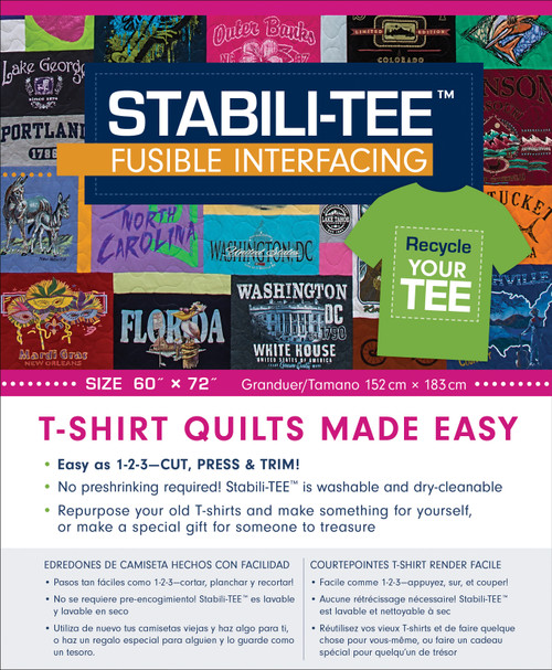 C&T Publishing Stabili-TEE Fusible Polyester Interfacing-60"X72" - 20363 - 97816174549439781617454943