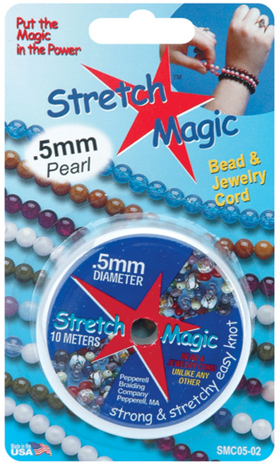 Stretch Magic Bead & Jewelry Cord .5mmX10m-Pearl - SMC-2-5 - 725879206529