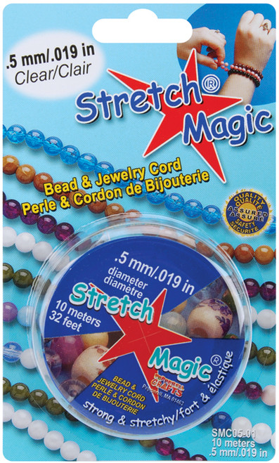 Stretch Magic Bead & Jewelry Cord .5mmX10m-Clear - SMC-1-5 - 725879206512