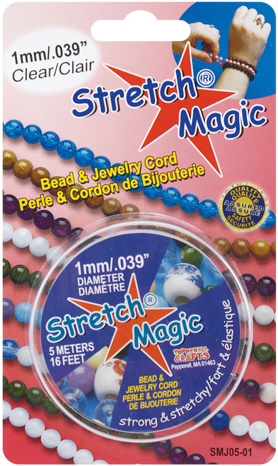 Stretch Magic Bead & Jewelry Cord 1mmX5m-Clear -SMJ-1-5 - 725879206413