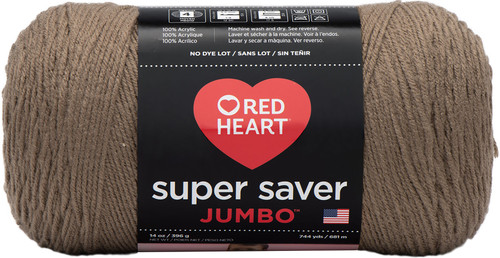 Red Heart Super Saver Jumbo Yarn-Cafe Latte - E302C-360 - 073650825002