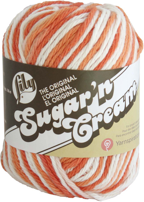 Lily Sugar'n Cream Yarn Ombres-Poppy 102002-2528 - 057355349889