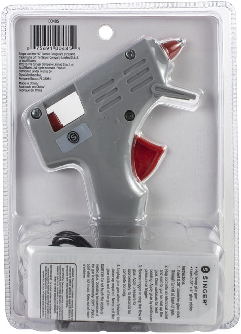 Singer High-Temp Mini Glue Gun-Gray - 00485 Singer High-Temp Mini Glue Gun-Gray - 00485
