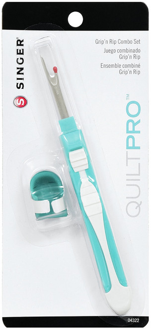 Singer QuiltPro Grip n Rip Combo Set-6" Seam Ripper & Thimble - 04322 - 075691043223