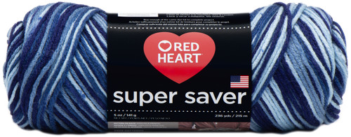 Red Heart Super Saver Yarn-Shaded Dusk E300B-984 - 073650763410