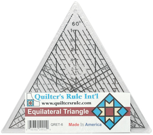 Quilter's Equilateral Triangle Ruler-7-3/4" QRET6 - 032332100110