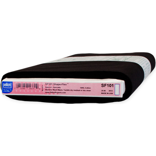 Pellon Shape-Flex Woven Fusible Interfacing-Black 19/20"X25yd - SF101B - 075269043709