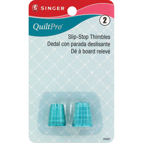 Singer QuiltPro Slip-Stop Thimbles-2/Pkg - 04487 - 075691044879
