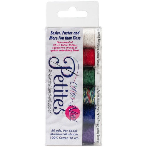 Sulky Sampler 12wt Cotton Petites 6/Pkg-Winter Assortment - 712-10 - 727072001741 Sulky Sampler 12wt Cotton Petites 6/Pkg-Winter Assortment - 712-10 - 727072001741