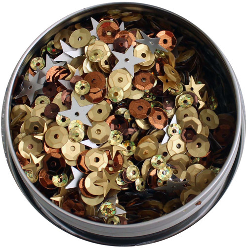 Buttons Galore 28 Lilac Lane Tin W/Sequins 40g-Not So Heavy Metal - LL312