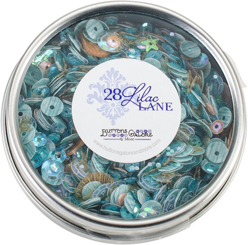 Buttons Galore 28 Lilac Lane Tin W/Sequins 40g-Seaside Holiday - LL315 - 840934000611