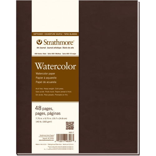 Strathmore Softcover Watercolor Journal 7.75"X9.75"-24 Sheets - 62483700 - 012017483073