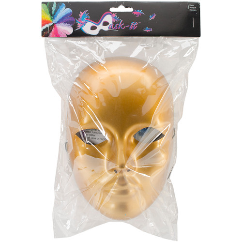 Mask-It Full Female Face Form 8.5"-Gold MD71015 - 684653710150