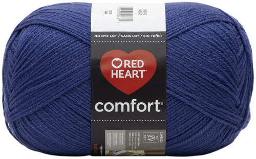 Red Heart Comfort Yarn-Indigo E707D-3204 - 067898055635