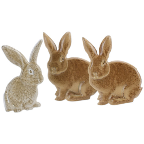 Eyelet Outlet Shape Brads 12/Pkg-Rabbits Brown - QBRD2-140A