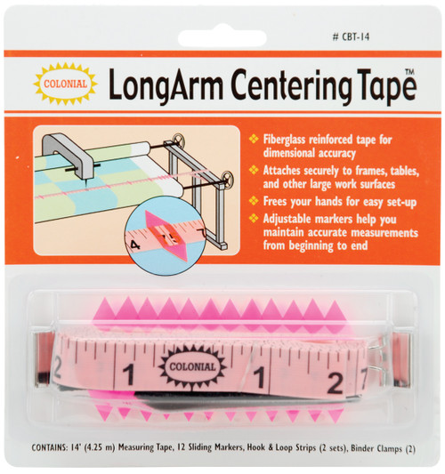 Colonial Needle LongArm Centering Tape-14' - CBT-14 - 091955120011 Colonial Needle LongArm Centering Tape-14' - CBT-14 - 091955120011