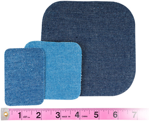 Singer Iron-On Patch Repair Kit 12/Pkg-Assorted Denim - 00079 Singer Iron-On Patch Repair Kit 12/Pkg-Assorted Denim - 00079
