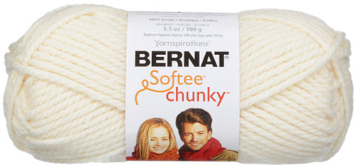 Bernat Softee Chunky Yarn-Natural - 161128-28008 - 057355351189
