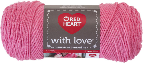 Red Heart With Love Yarn-Bubble Gum E400-1704 - 073650822551