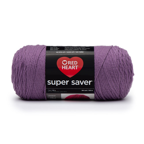 Red Heart Super Saver Yarn-Medium Purple - E300B-528 - 073650918629