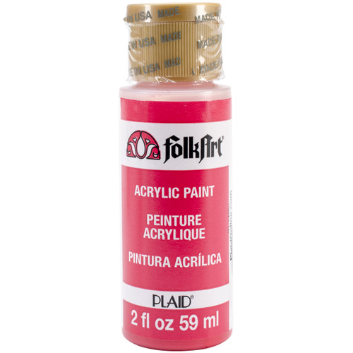 FolkArt Acrylic Paint 2oz-Apple Red - FA-2548 - 028995025488